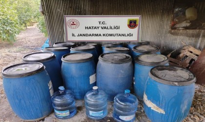 Hatayda 1550 Litre kaçak alkol ele geçirildi