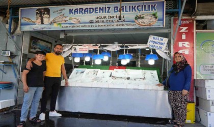 Kiliste balıklar tezgahtaki yerlerini aldı