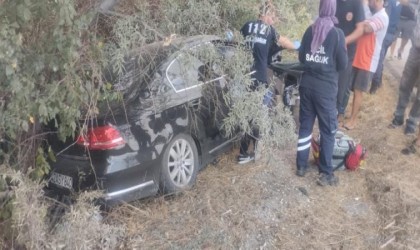 Konyada otomobil yol kenarındaki ağaçlara çarptı: 1 ölü, 1 yaralı