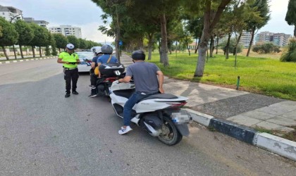 Manisada 35 motosiklet trafikten men edildi