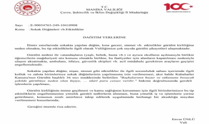 Manisada sokak düğünleri yasaklandı