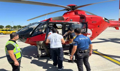 Muşta ambulans helikopter 3 yaşındaki hasta için havalandı