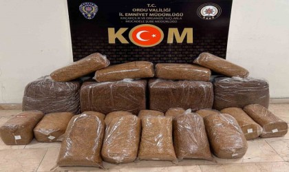 Orduda 180 kilogram kaçak tütün ele geçirildi