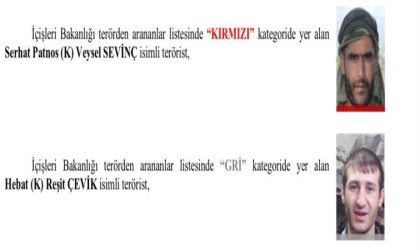 Şırnakta paramotor kullanarak saldırı hazırlığına girişen 4 teröristin kimlikleri tespit edildi