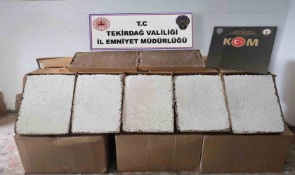 Tekirdağda 450 bin makaron ele geçirildi