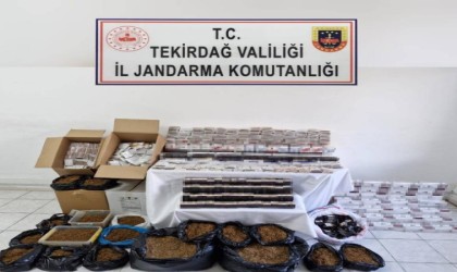 Tekirdağda yasa dışı tütün ticareti operasyonu