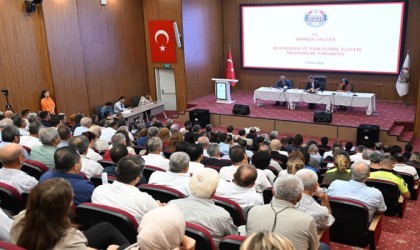 Vali Ünlü, Şehzadeler ve Yunusemre muhtarlarını dinledi