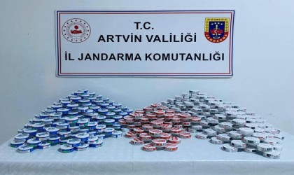 Artvinde kaçak sigara ve içki operasyonu