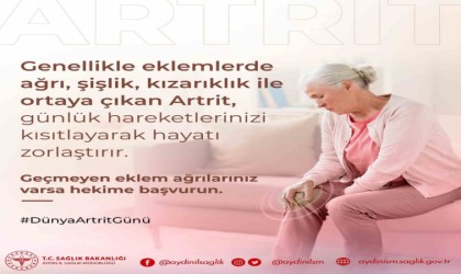 Aydın İl Sağlık Müdürlüğünden artrit ile yaşam ipuçları