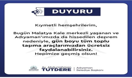 Belediye otobüsleri ücretsiz hizmet verecek