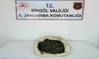 Bingölde 1 kilo 975 gram esrar ele geçirildi