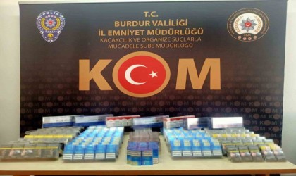 Burdurda kaçak sigara ve tütün operasyonu