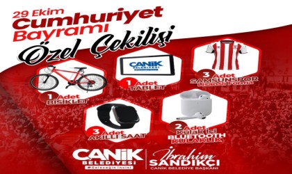 Canik Belediyesi, 29 Ekimde hediyeler dağıtacak