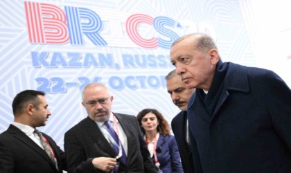 Cumhurbaşkanı Erdoğan, BRICS Zirvesine katılmak üzere Kazan EXPOda