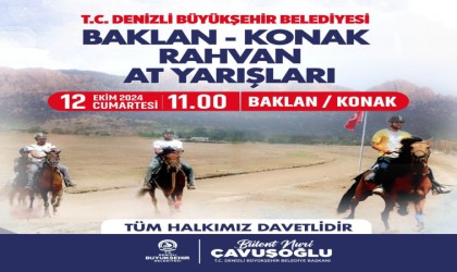 Denizli Büyükşehir ilk kez rahvan at yarışları heyecanını yaşatacak