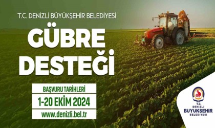 Denizlide gübre desteği müracaat süresi uzatıldı