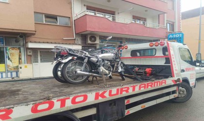 Dinarda 8 motosiklet trafikten men edildi