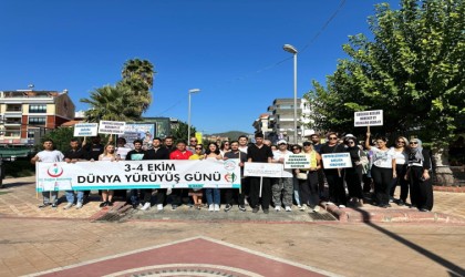 Dünya Yürüyüş Gününde Marmariste 3 kilometre yürüdüler