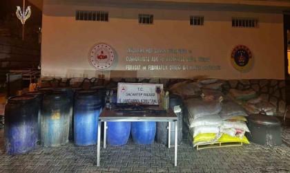 Gaziantepte 4 bin 500 litre sahte alkol ele geçirildi