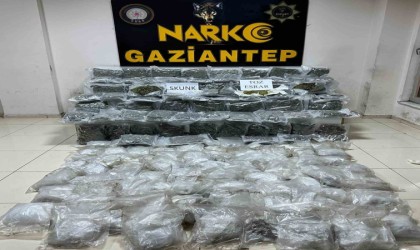 Gaziantepte 86 kilo 650 gram skunk ve 37 kilo 200 gram metamfetamin ele geçirildi