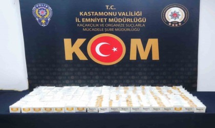 Kastamonuda 14 bin 400 doldurulmuş makaron ele geçirildi