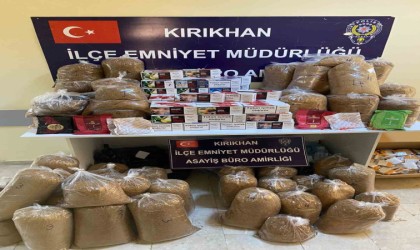 Kırıkhanda kaçak tütün operasyonu