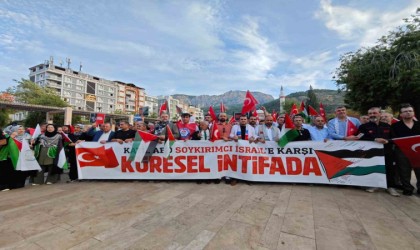 Manisalılar Filistine destek için yürüdü