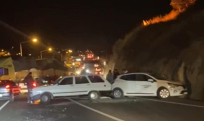 Nevşehirde zincirleme trafik kazası: 1 yaralı