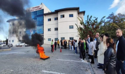 Pınarhisar Devlet Hastanesinde yangın tatbikatı