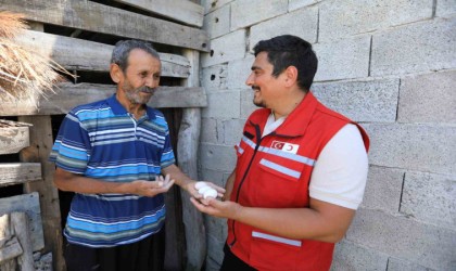 Türk Kızılaydan depremden etkilenen 2 bin 797 çiftçiye 70,8 milyon destek