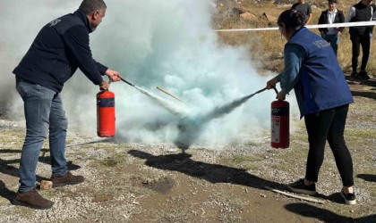 VEDAŞtan yangın tatbikatı