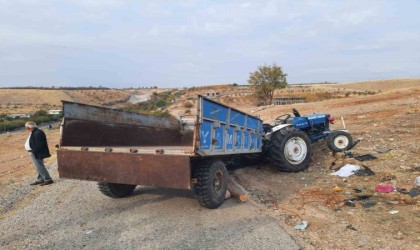 Adıyamanda traktör devrildi: 1i ağır 6 yaralı