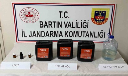 Bartında 15 litre etil alkol ele geçirildi