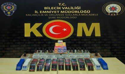 Bilecikte 7 bin 444 adet doldurulmuş makaron ele geçirildi