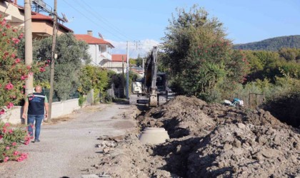 Dalaman Altıntaş Mahallesinde kanalizasyon çalışması başladı