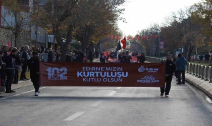 Edirnenin düşman işgalinden kurtuluşunun 102. yılı törenle kutlandı