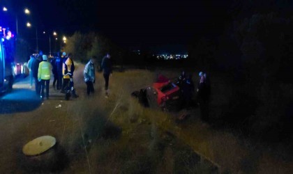 Erzurumda trafik kazası: 1 ölü, 3 yaralı