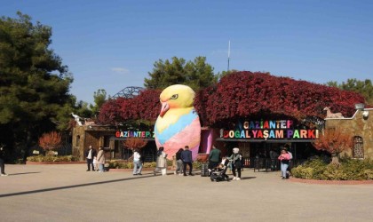 Gaziantep Doğal Yaşam Parkına ara tatilde ziyaretçi akını