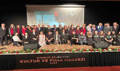 Giresunda 24 Kasım Öğretmen Günü törenlerle kutlandı