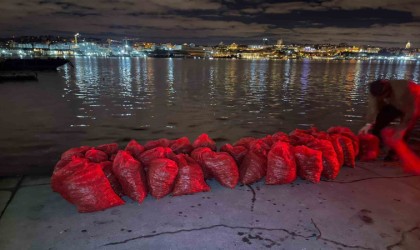 Kadıköyde 1 ton kaçak midye ele geçirildi