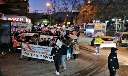 Sakaryada Filistine destek yürüyüşü