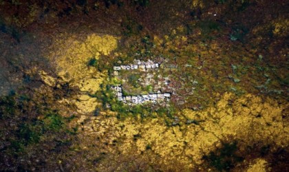 Sapanca Gölünde su çekildi: Tarihi yapı ortaya çıktı