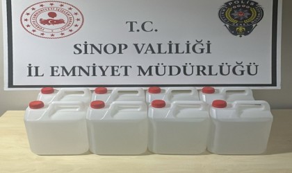 Sinopta 40 litre etil alkol ele geçirildi