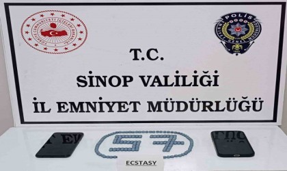 Sinopta uyuşturucu hapla yakalanan 1 kişi tutuklandı