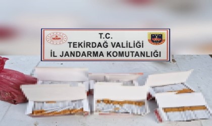 Tekirdağda tütün dolu makaron operasyonu