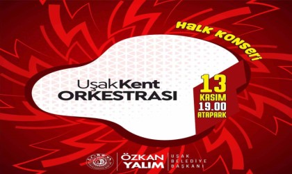 Uşakta halk konserleri devam ediyor