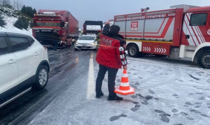 Van kurtarma ekibi, Bolu Tünelindeki kazaya müdahale etti