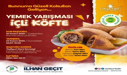 Yeşilyurtta içli köfte yemek yarışması