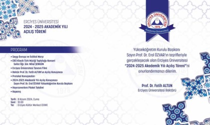 YÖK Başkanı Prof. Dr. Özvar, ERÜnün davetlisi olarak Kayseriye geliyor