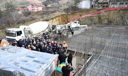 Aksuda 10 yataklı devlet hastanesinin temeli atıldı